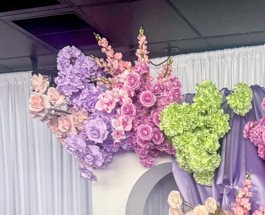 Hanging Floral Arbour Arrangement Demo