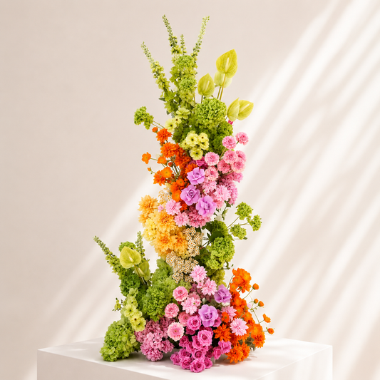 Sculptural Primavera Free Standing Pillar Course