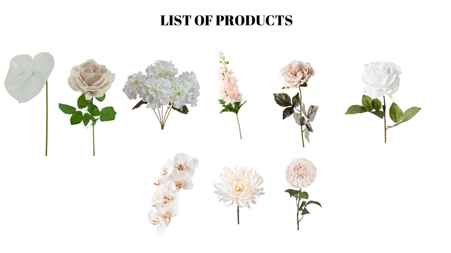 Wedding Table Scape  - Floral Product Package DIY